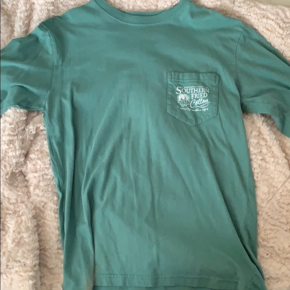 long sleeve southern fried cotton t-shirt